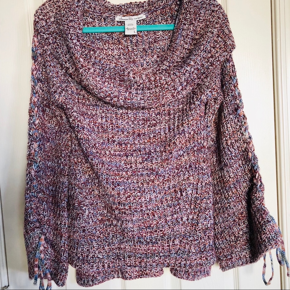 American Rag thick knit off shoulder sweater